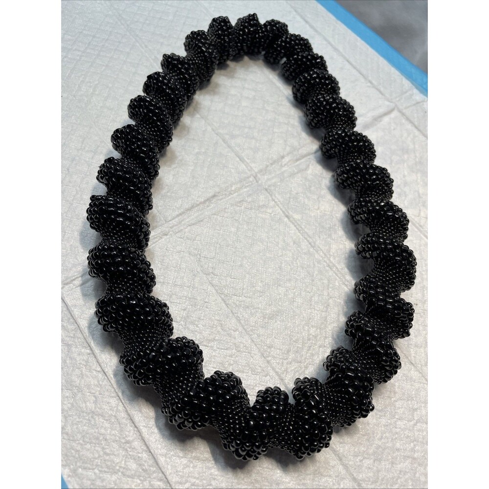 Shongololo XL African Twisted Beaded Necklace BOLD STATEMENT 24”